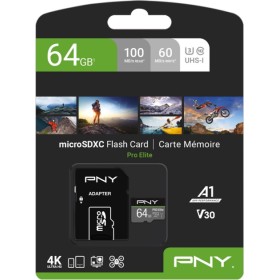 PNY Pro Elite 64GB Micro SD Card with Adapter