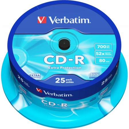 Verbatim CD-R 700MB 52X Spindle 25-Pack