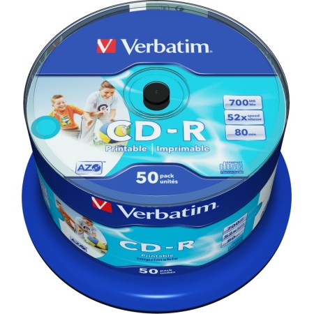 Verbatim CD-R 50-Pack Spindle Printable