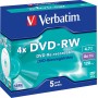 Verbatim DVD-RW 4.7GB 5-Pack Jewel Case