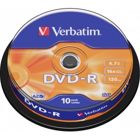 Verbatim DVD-R 10-pack for reliable storage