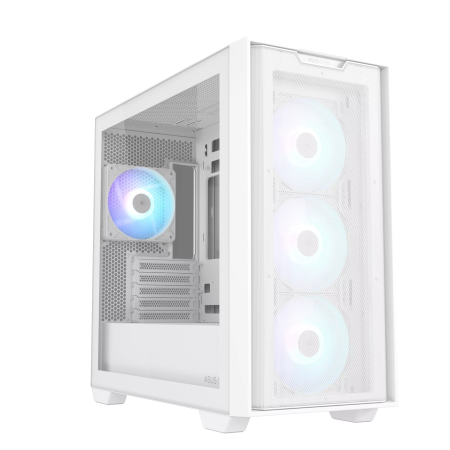 ASUS A21 PLUS White Gaming Case with ARGB Fans