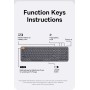 Baseus K01B Wireless Keyboard Frosted Gray