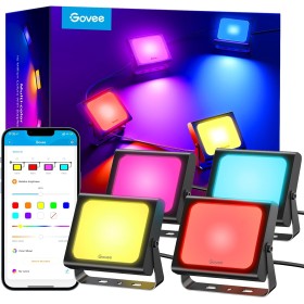 Govee Outdoor LED RGBICWW Smart Flood Lights