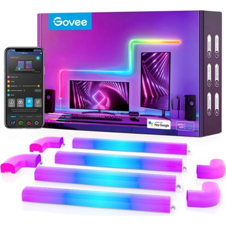 Govee Glide RGBIC Wall Light with 8 Tubes and 4 Curves