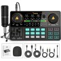 Maono AM200S1 Streaming Audio Mixer Console with Microphone