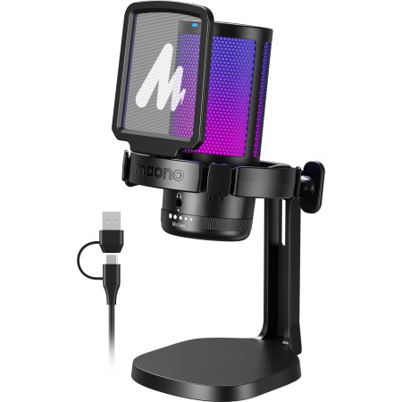 Maono DGM20 USB Microphone with RGB lighting