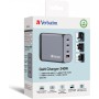 Verbatim 240W GaN Charger USB A/C Europe/UK/US