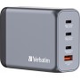 Verbatim GaN Charger 200W USB A/C adapts to any travel.