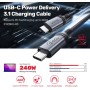 Unitek USB-C Cable PD240W 2.0m