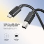 Unitek USB-C to USB-B Printer Cable 5.0m