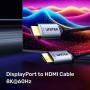 Unitek DisplayPort 1.4 to HDMI 2.1 Cable 8K60Hz