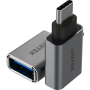 Unitek USB-A Female to USB-C Male Adaptor Grey