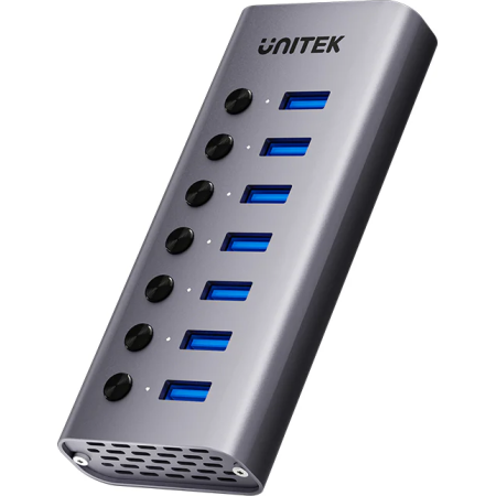 Unitek USB-C Hub 7xUSB-A with Power Switch