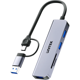 Unitek USB-C Hub 3xUSBA SD/Micro SD Card Reader