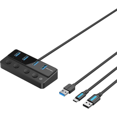 Vention HUB USB-C 4 x USB3.0 with Power Switches