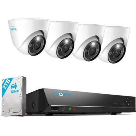 Reolink 12MP Dome Security Kit NVR RLK8-1200D4