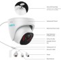 Reolink POE IP Dome Camera 5MP RLC-520A at Best Buy