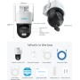 Reolink WIFI Outdoor PTZ Camera 4K Dual Lens