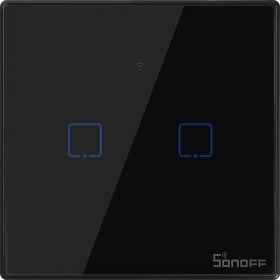 Sonoff T3 UK 2C WiFi Smart Switch Black