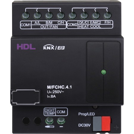 HDL Actuator KNX 5CH FCHC for smart climate control