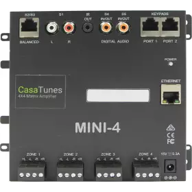 CasaTunes Matrix Amplifier with 5 Sources x 4 Zones