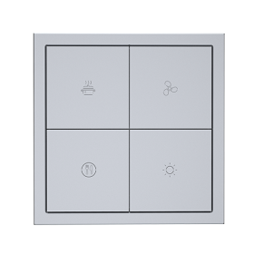 HDL Smart Tile Series 8 Button Panel - Space Gray