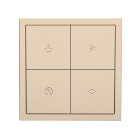 HDL Smart Tile Series 8 Button Champagne Gold