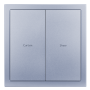 HDL Panel Smart Tile 2 Button in Space Gray