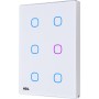 HDL iTouch Series Panel, 6 Buttons, White US