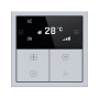 HDL Tile Series OLED Thermostat in Space Gray