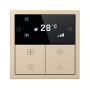 HDL Tile Series OLED Thermostat Champagne Gold