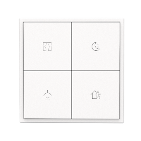 HDL Tile Series 4 Button Panel Ivory