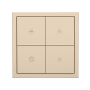 HDL Tile Series 4 Button Smart Panel Champagne Gold