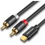 Vention USB-C to 2RCA Audio Cable