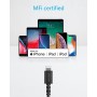 Anker USB-C to MFi Cable 0.9m Black