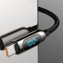 Baseus USB-C PD100W Cable with Display - Black