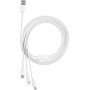 Baseus 3-in-1 Charging Cable 1.5m White