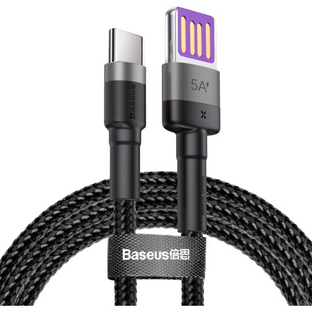 Baseus Cafule HW Type-C Cable 5A Grey-Black