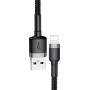 Baseus Cafule Braided Lightning Cable 0.5m Grey