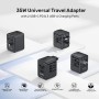 Unitek 35W Travel Adapter Black