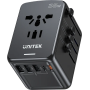 Unitek 20W Travel Adapter USBC+USBA Black