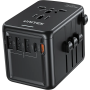 Unitek 20W Travel Adapter USBC+USBA Black