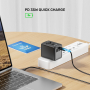 Unitek 20W Travel Adapter USBC+USBA Black