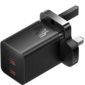 Baseus Charger Wall 40W USB-Cx2 UK in Black