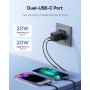 Baseus Charger Wall 40W USB-Cx2 UK in Black