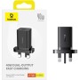 Baseus Charger Wall 40W USB-Cx2 UK in Black