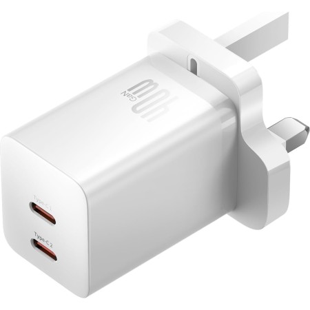 Baseus Charger Wall 40W, Dual USB-C, Best Buy Cyprus