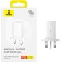 Baseus Charger Wall 40W, Dual USB-C, Best Buy Cyprus