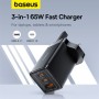 Baseus Charger Wall 65W USB-Cx2/USB-A UK + Cable